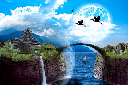 Landscape fantasy Free illustrations