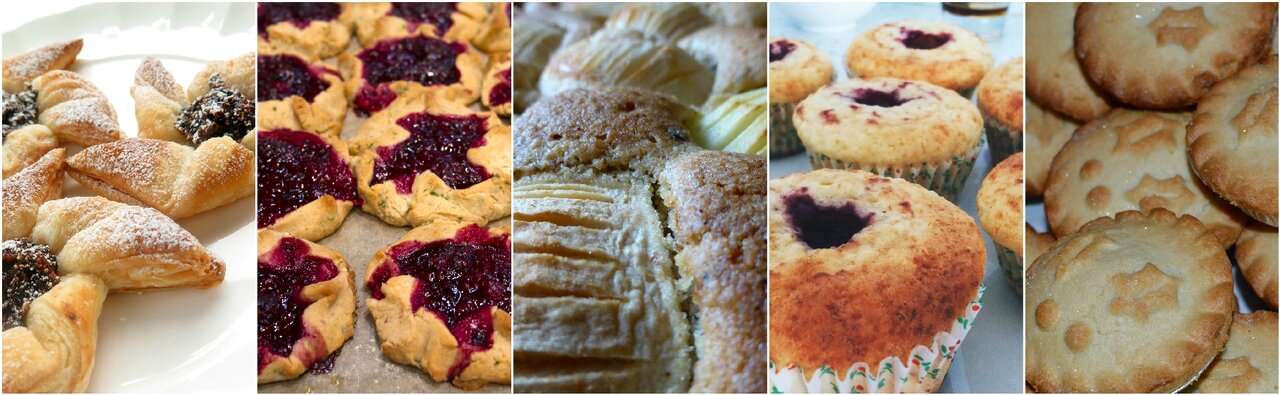 Collage food sweet