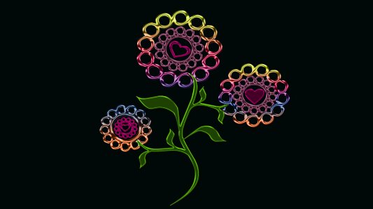 Decoration floral ornament