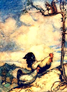 Fantasy book illustration vintage