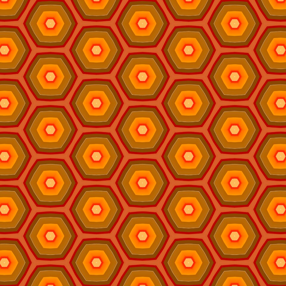 Symmetrical design orange
