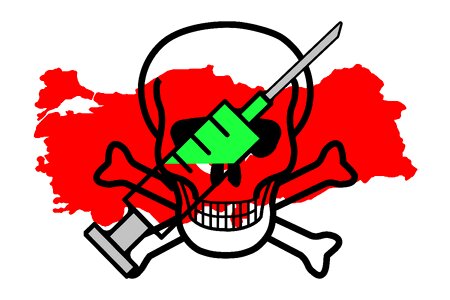 Turkey execution skull and crossbones