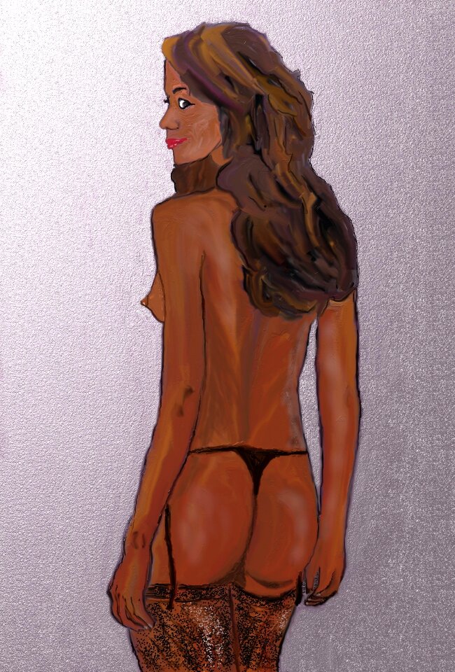 Panties woman thigh