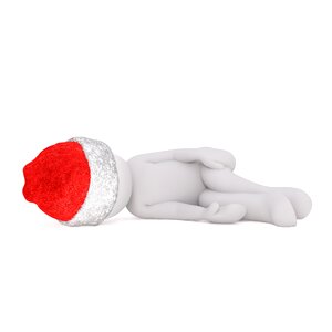 Christmas santa hat full body