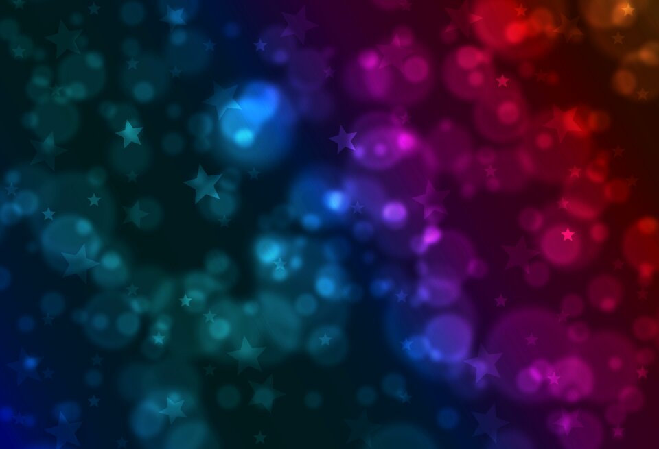Bokeh stars Free illustrations