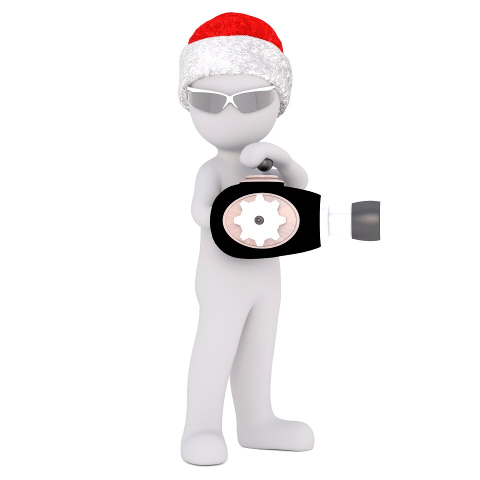 Model christmas santa hat