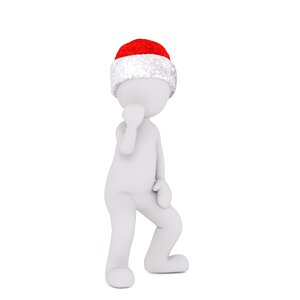 Christmas santa hat full body