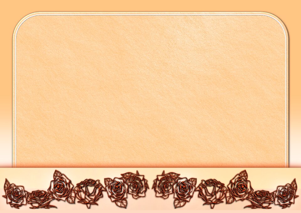 Greeting card decoration flowers