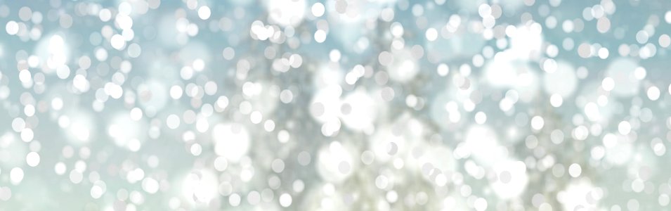 Bokeh lights snow