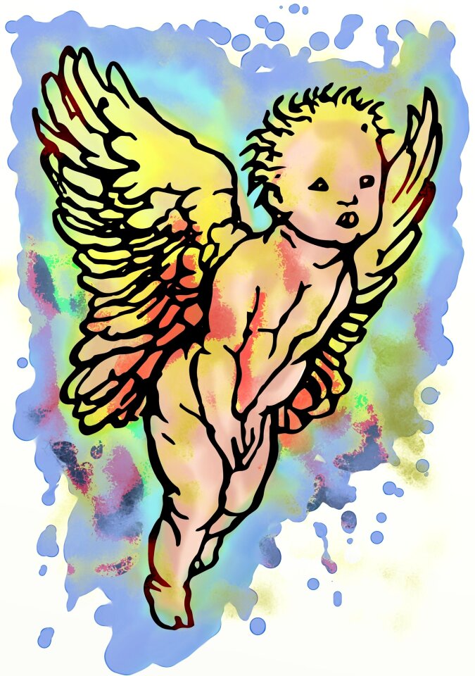 Vintage art wings