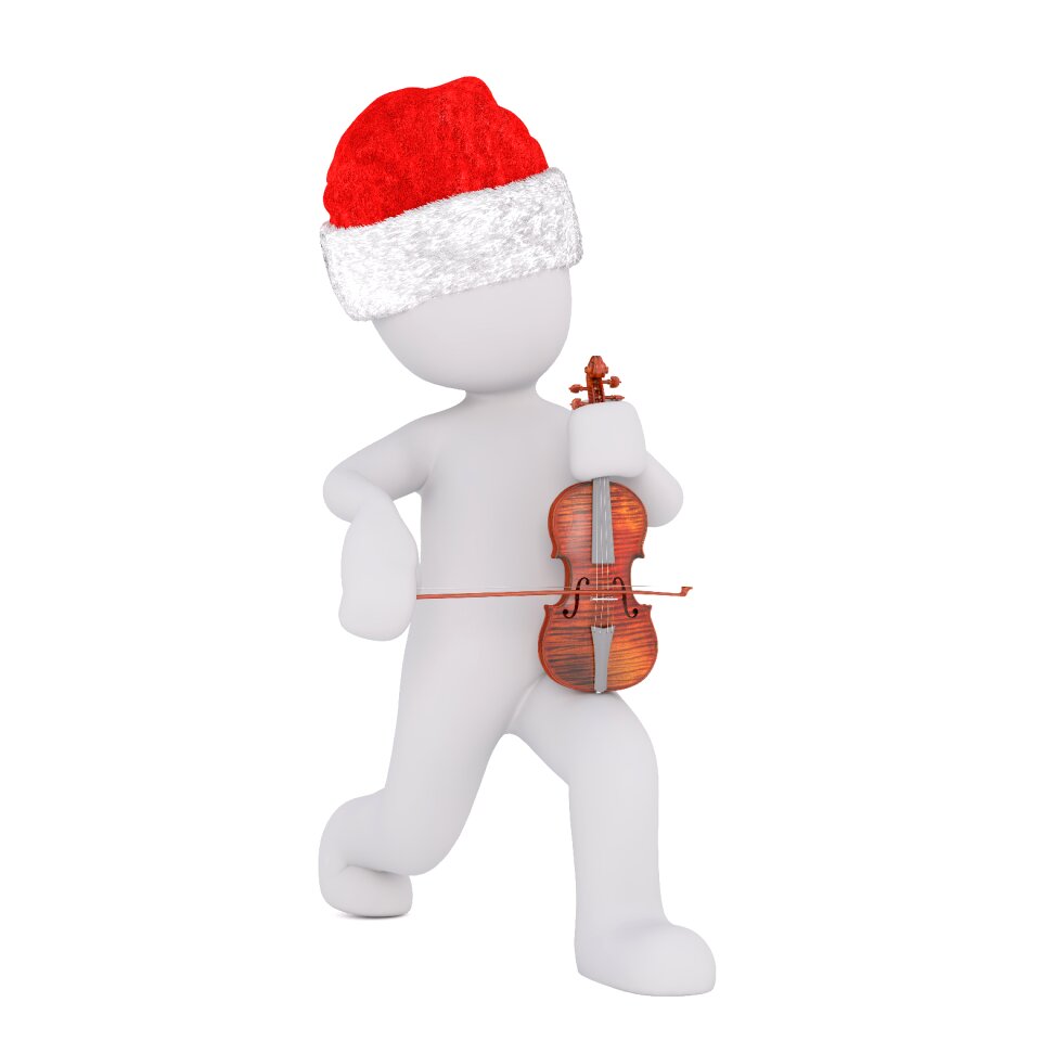 White christmas santa hat