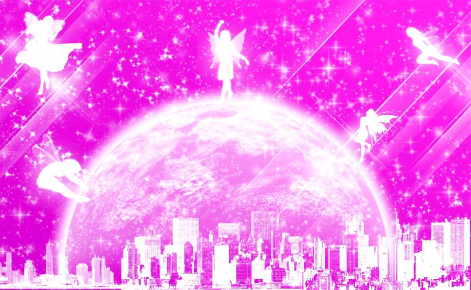 Full moon pink Free illustrations