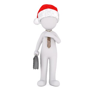 Christmas santa hat full body