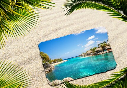 Greeting card resort caribbean