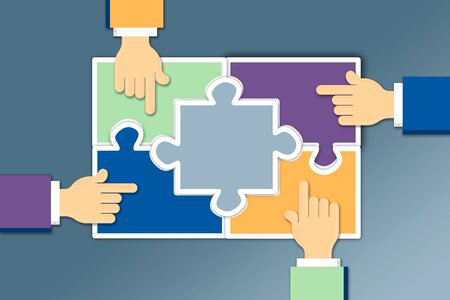 Items joining together finger