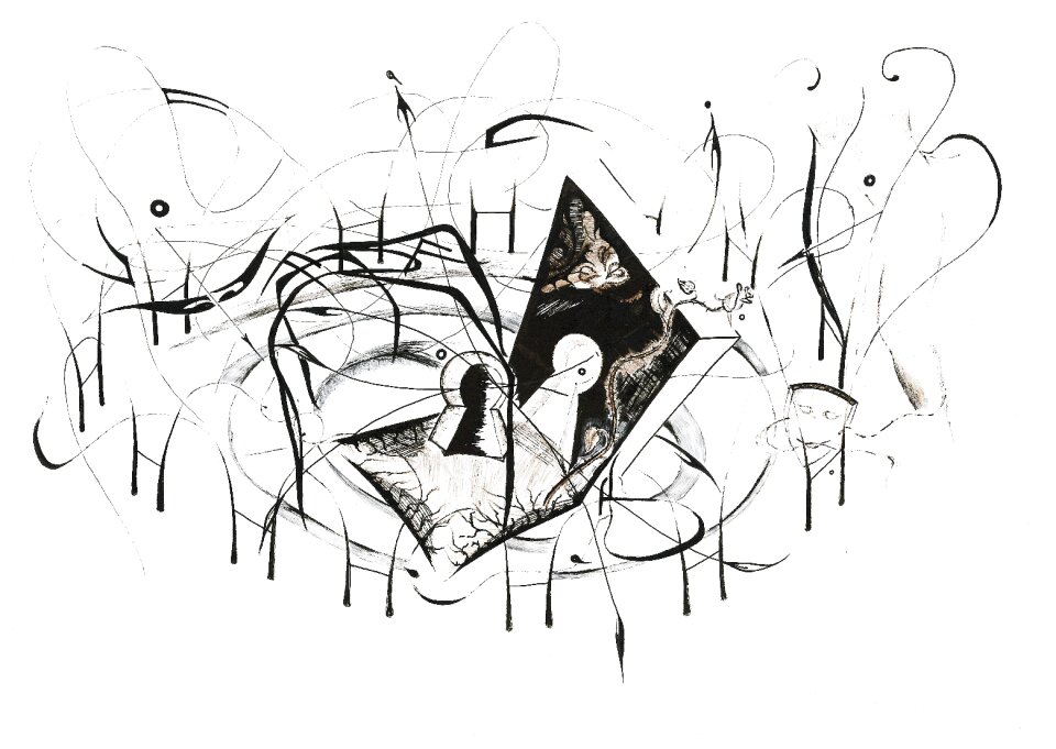 Love abstract of sacred