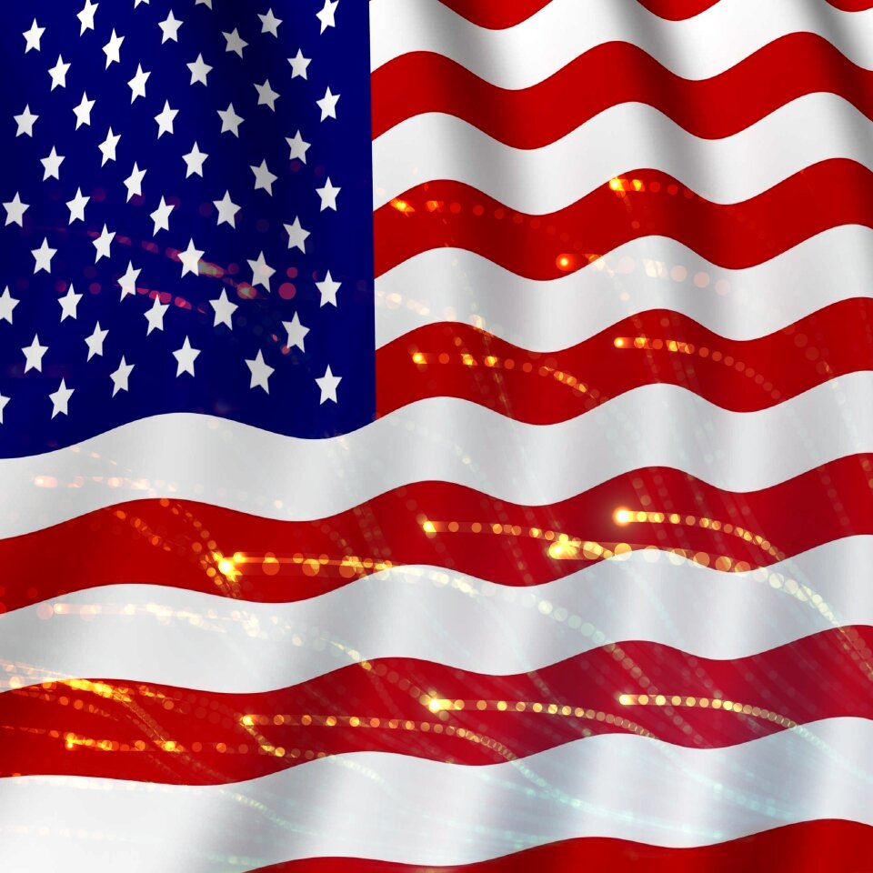 America patriotic stripes