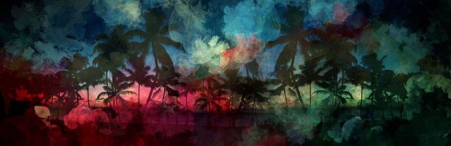 Evening vacations background