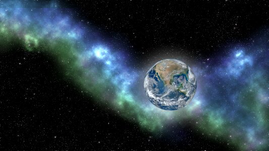 Stars celestial planet earth