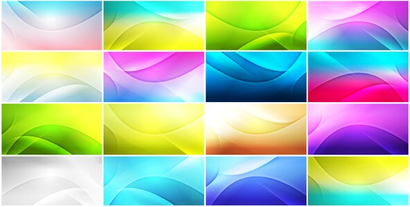 Colorful lines wave