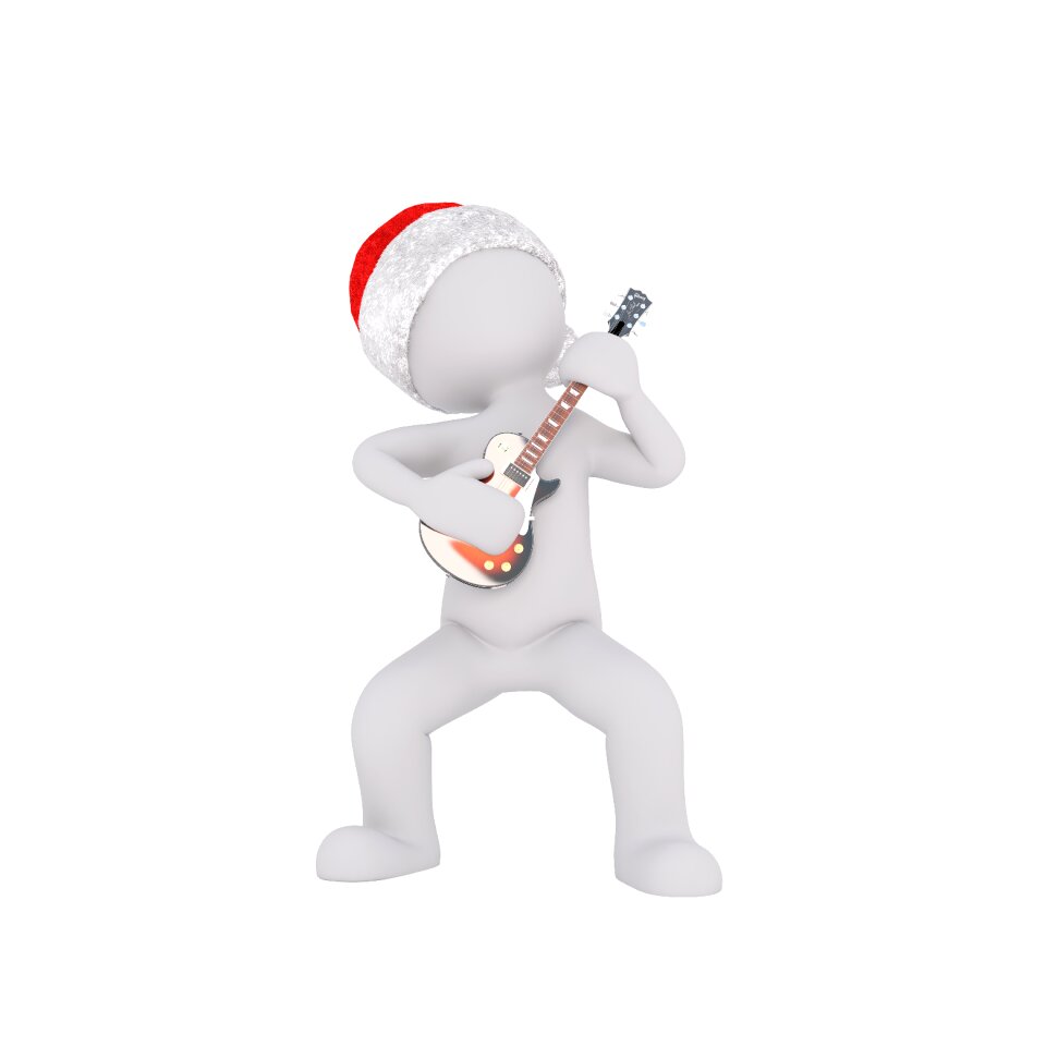 White christmas santa hat