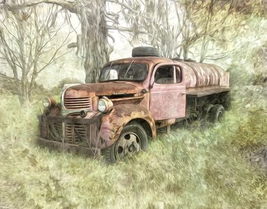 Classic fine art truck