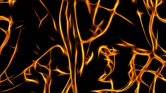 Burning fire glowing