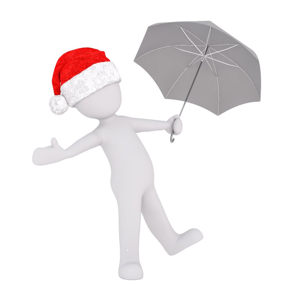 Santa hat 3d model figure