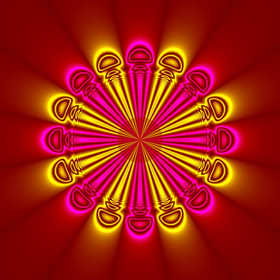 Modern art colorful digital