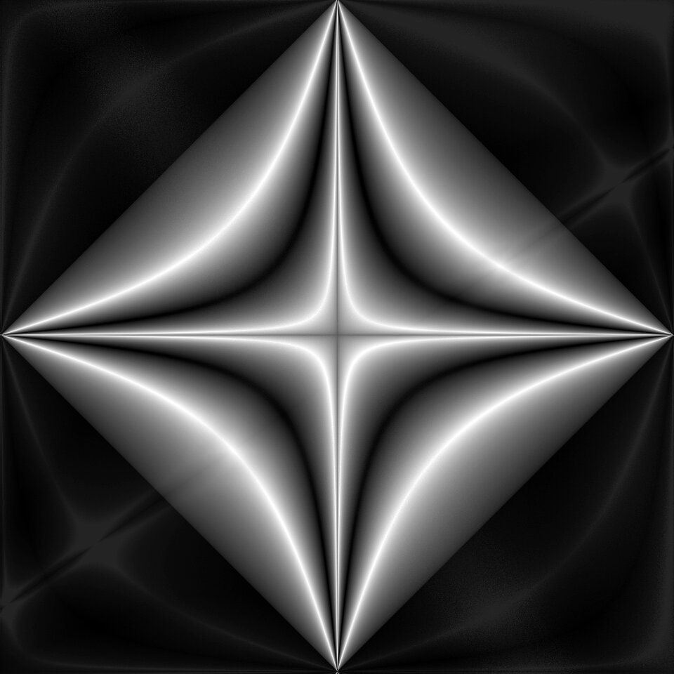 Modern art black and white digital