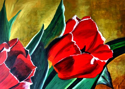 Acrylic paint canvas Free illustrations