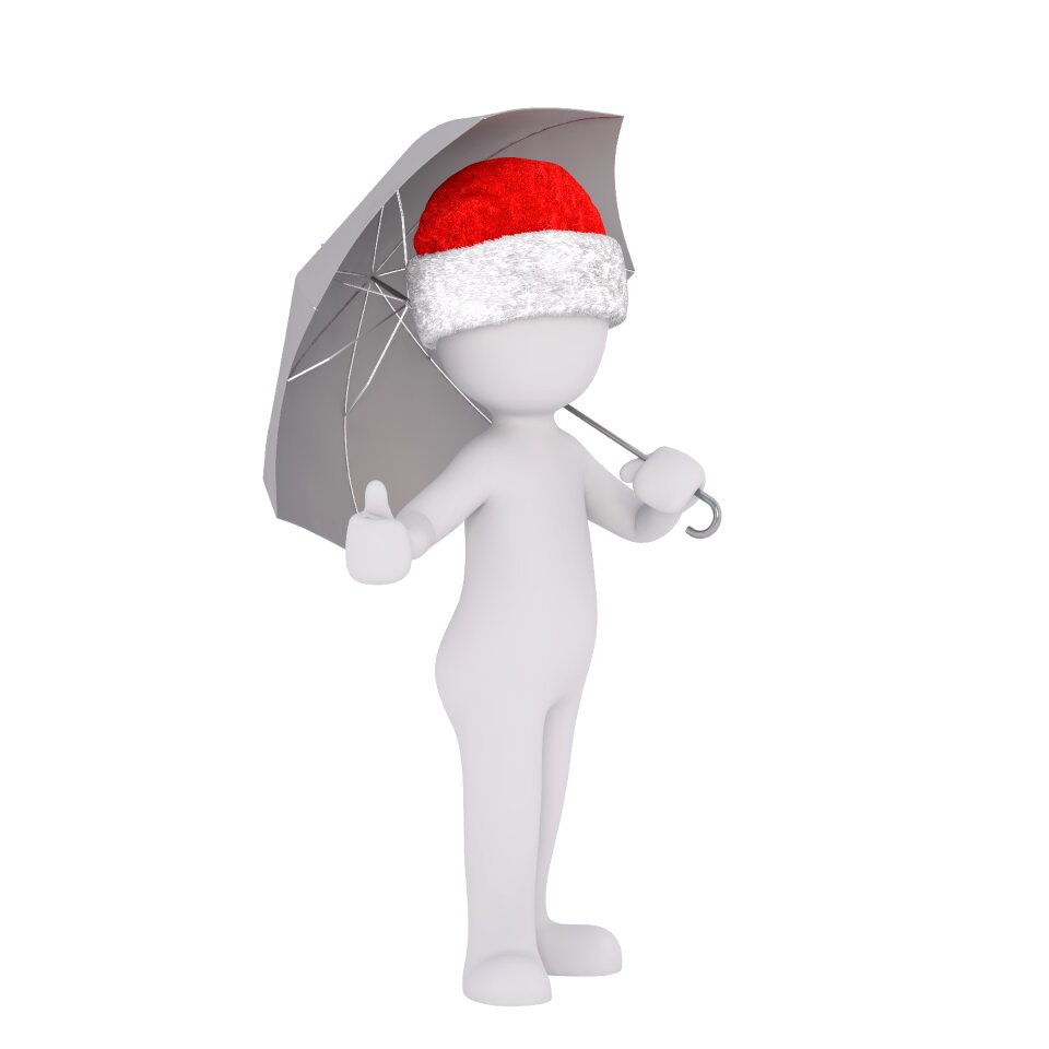 Santa hat 3d model figure