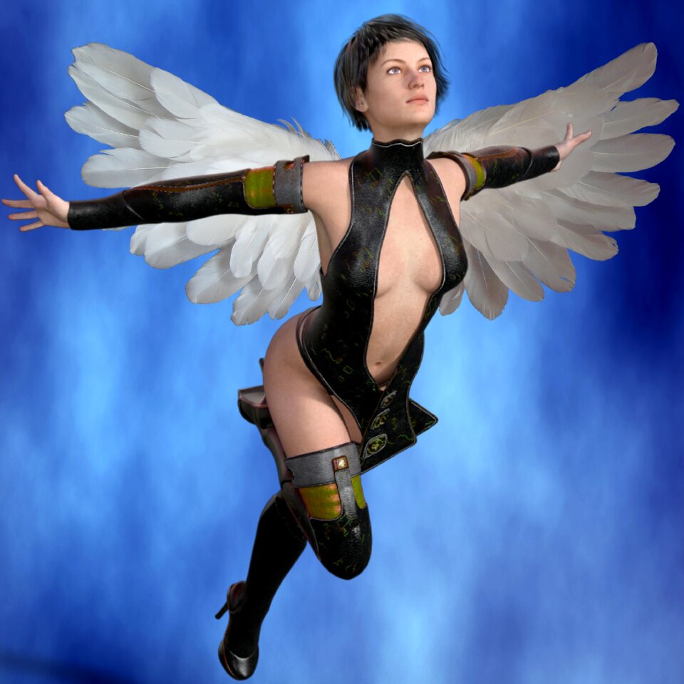 Angel face art scene