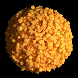 Orange modern 3d