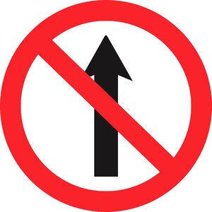 Forbidden arrow Free illustrations