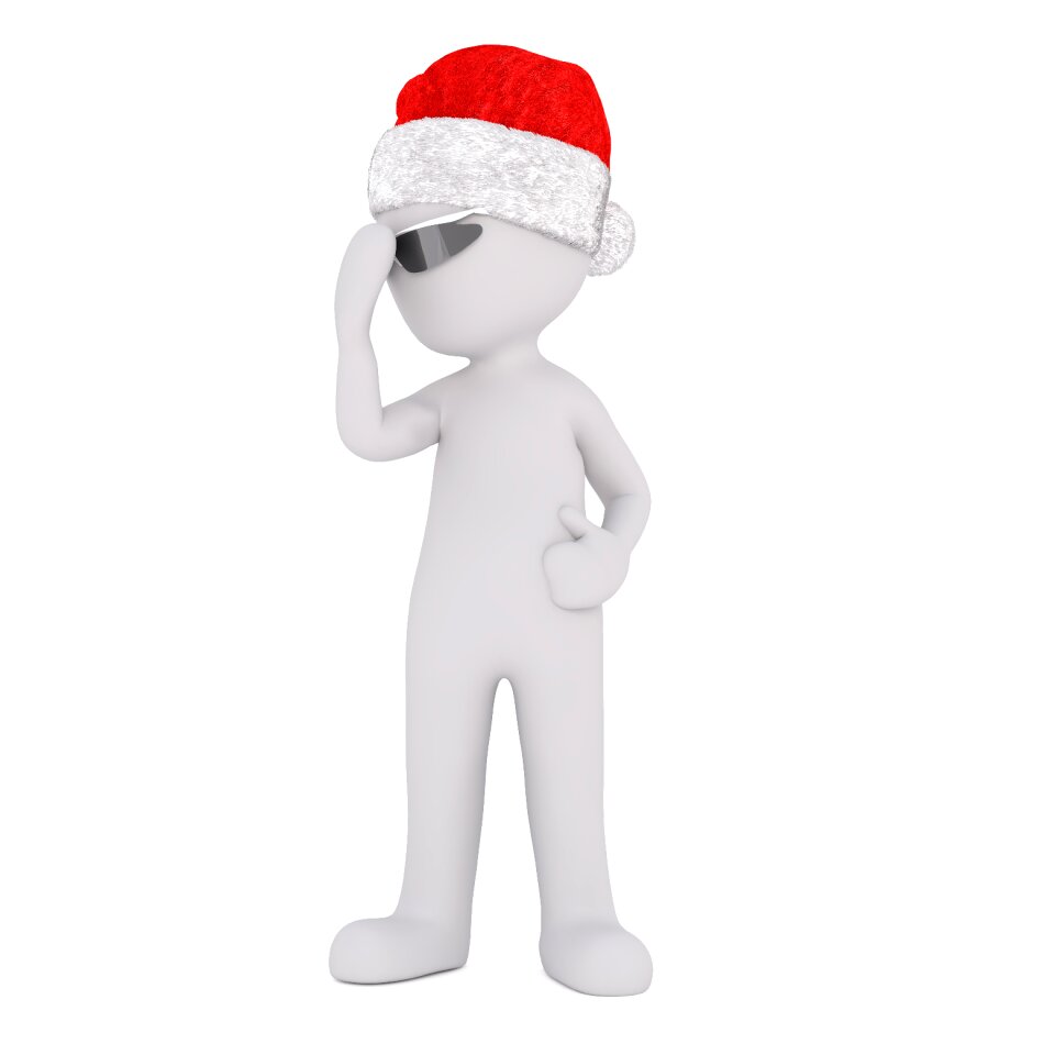 Christmas santa hat full body
