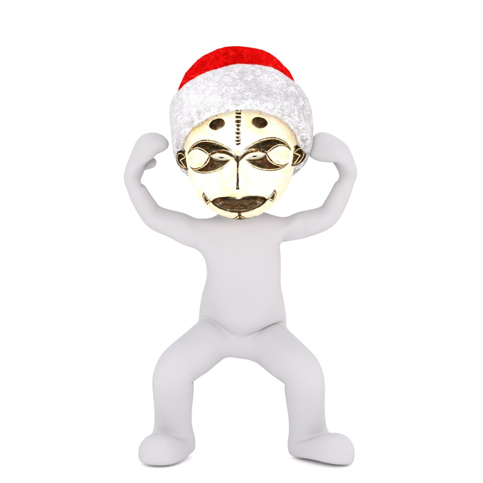 Christmas santa hat full body