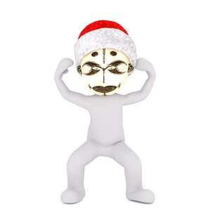 Christmas santa hat full body