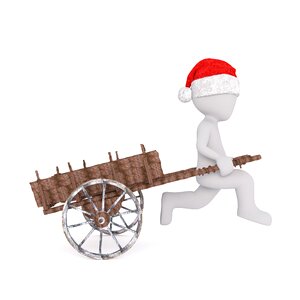 Christmas santa hat full body