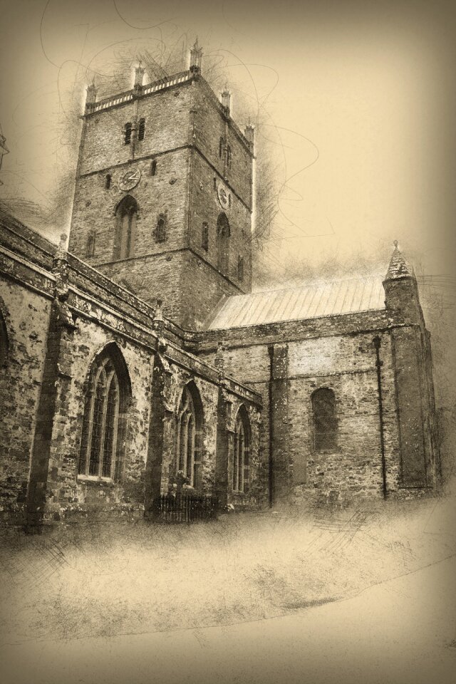 Religious faith sketch