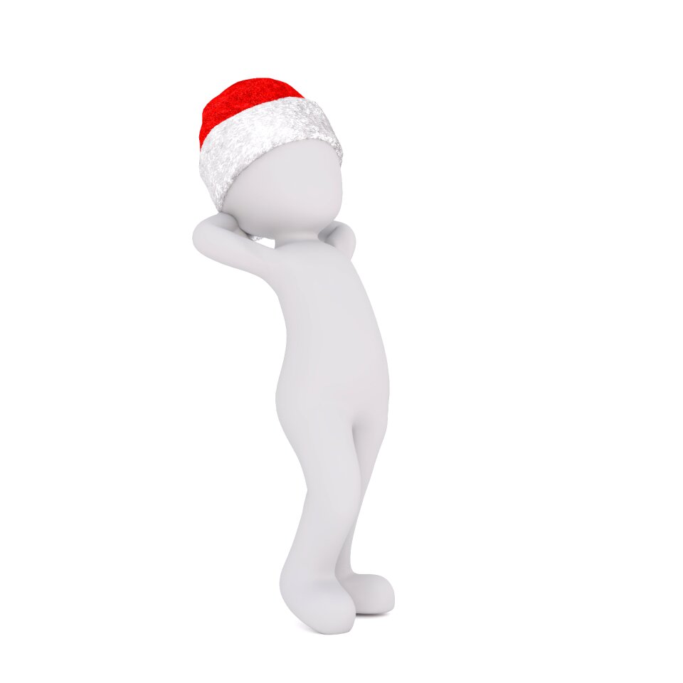 Christmas santa hat full body