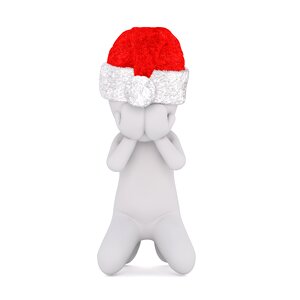 Christmas santa hat full body