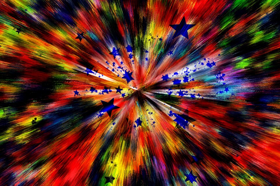 Lines explosion pop