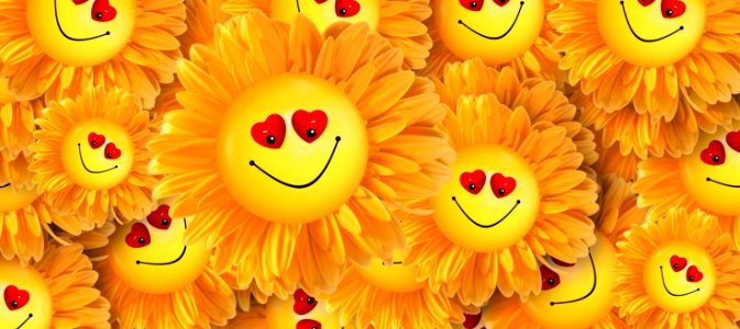 Love smile flower