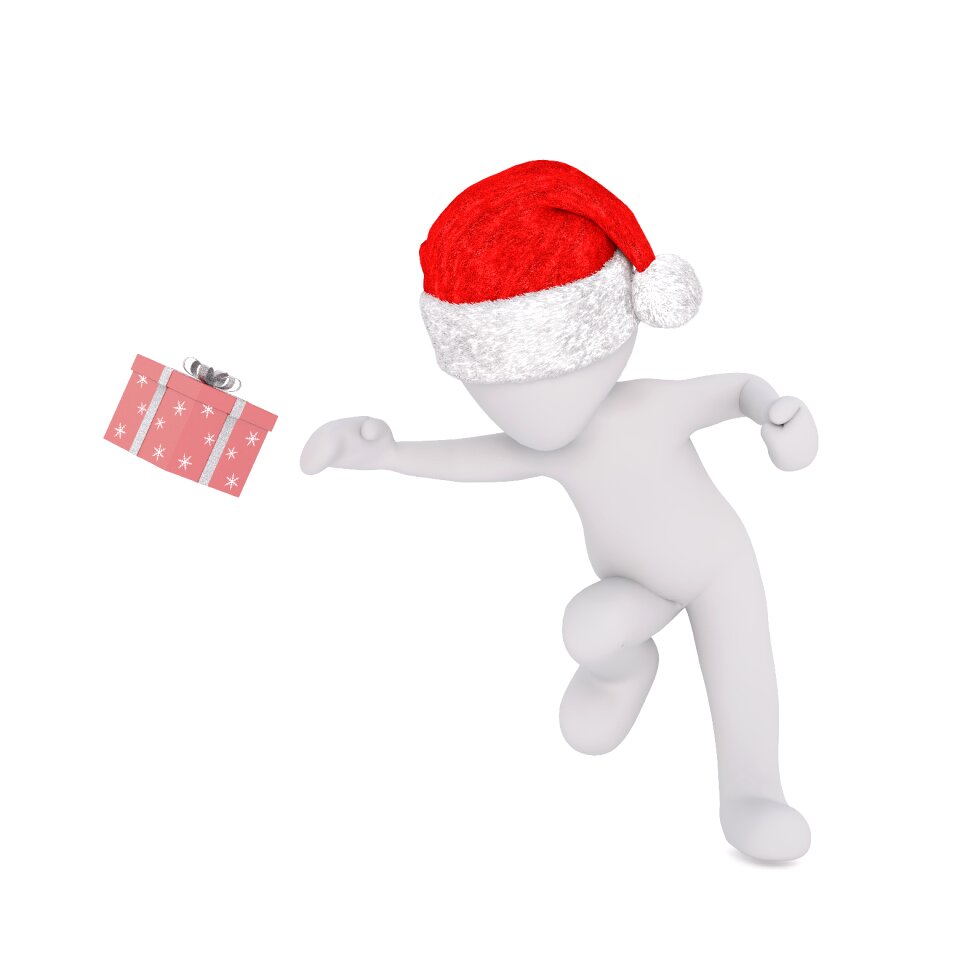 Santa hat 3d model figure