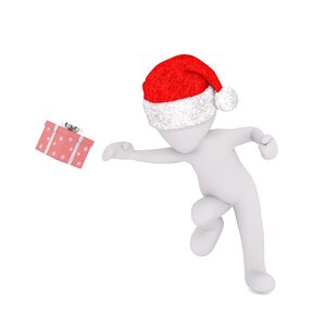 Santa hat 3d model figure