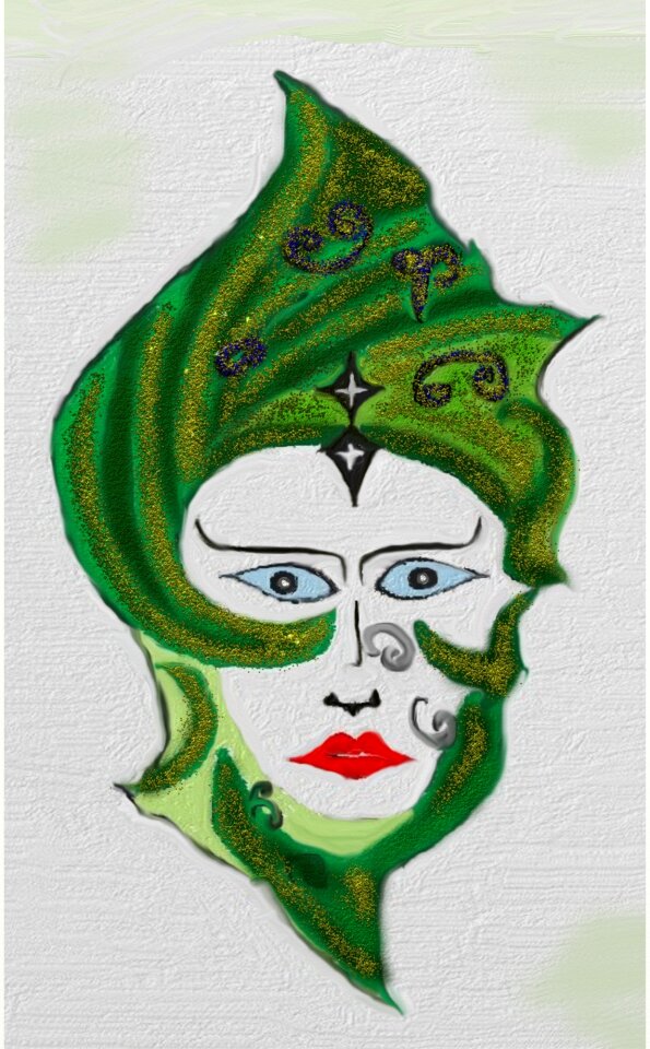 The mask mystical figure