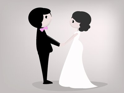 Marriage happy dress