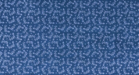 Fabric blue flowers