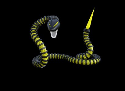 Artificial predator black animals
